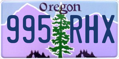 OR license plate 995RHX