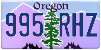 OR license plate 995RHZ