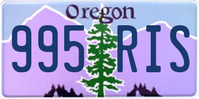 OR license plate 995RIS
