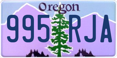 OR license plate 995RJA