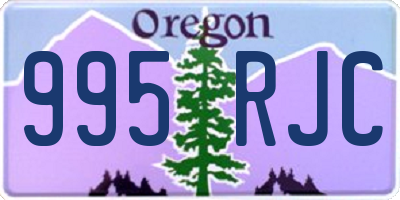 OR license plate 995RJC