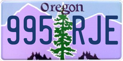 OR license plate 995RJE