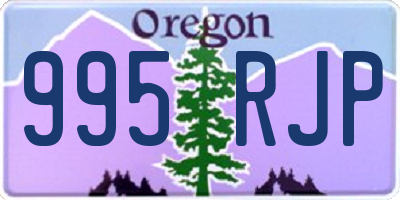 OR license plate 995RJP