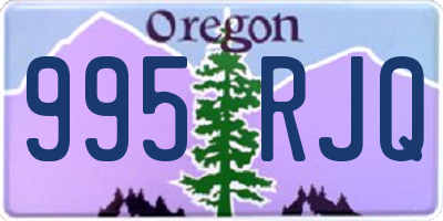 OR license plate 995RJQ
