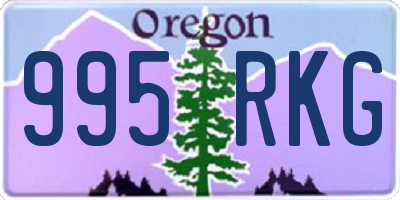 OR license plate 995RKG