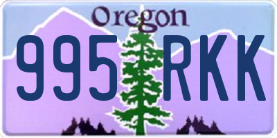 OR license plate 995RKK