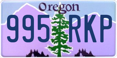 OR license plate 995RKP