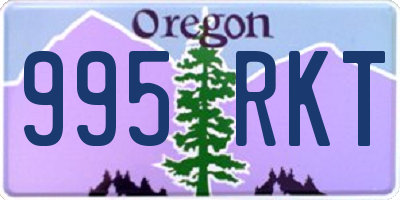 OR license plate 995RKT