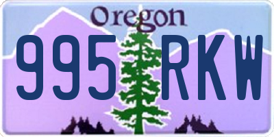 OR license plate 995RKW