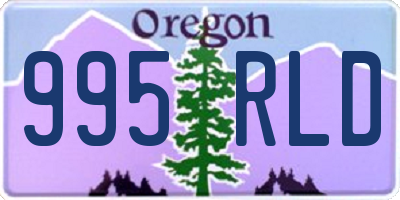 OR license plate 995RLD