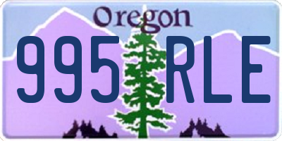 OR license plate 995RLE