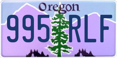OR license plate 995RLF