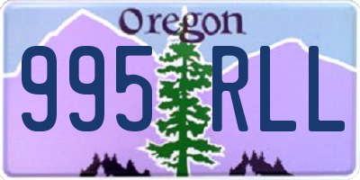 OR license plate 995RLL