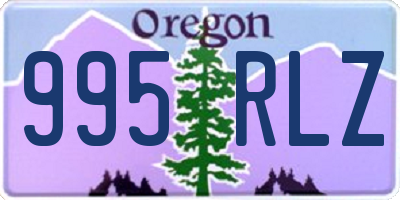 OR license plate 995RLZ