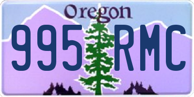 OR license plate 995RMC