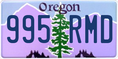 OR license plate 995RMD