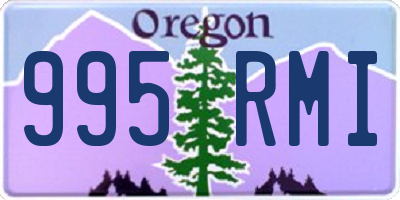 OR license plate 995RMI