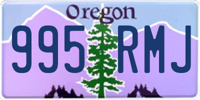 OR license plate 995RMJ