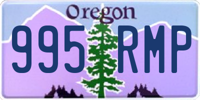 OR license plate 995RMP