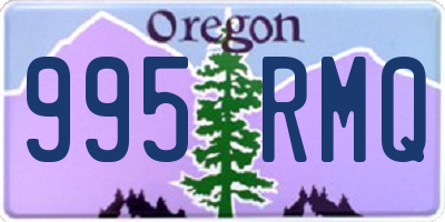 OR license plate 995RMQ