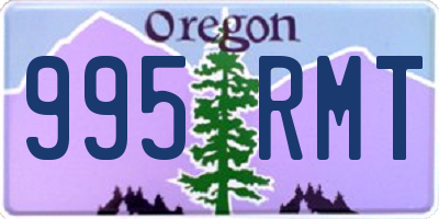 OR license plate 995RMT