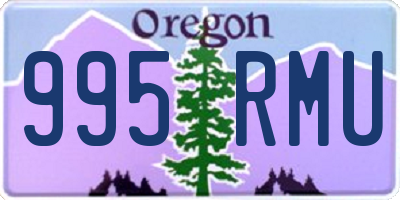 OR license plate 995RMU