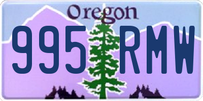 OR license plate 995RMW