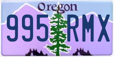 OR license plate 995RMX