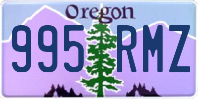 OR license plate 995RMZ