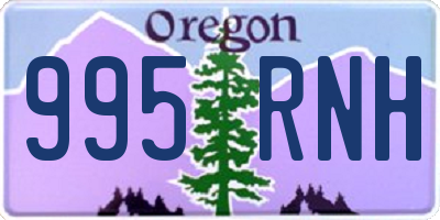 OR license plate 995RNH