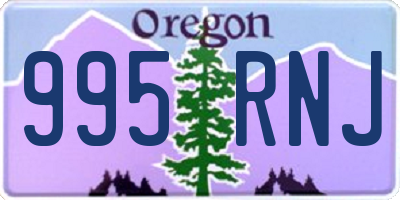 OR license plate 995RNJ