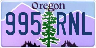 OR license plate 995RNL