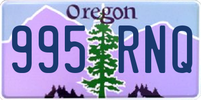 OR license plate 995RNQ