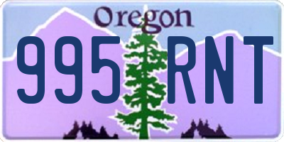 OR license plate 995RNT