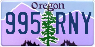 OR license plate 995RNY