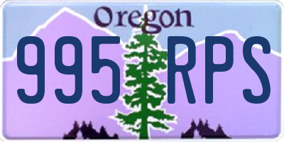OR license plate 995RPS