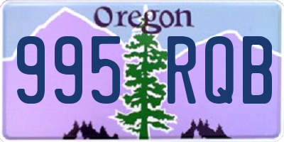 OR license plate 995RQB
