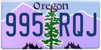 OR license plate 995RQJ