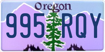 OR license plate 995RQY