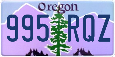 OR license plate 995RQZ