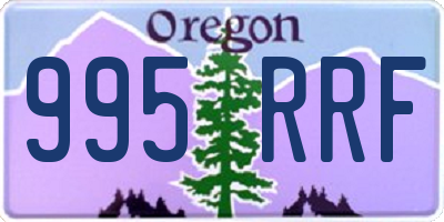 OR license plate 995RRF