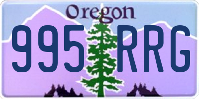OR license plate 995RRG