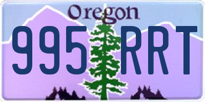 OR license plate 995RRT