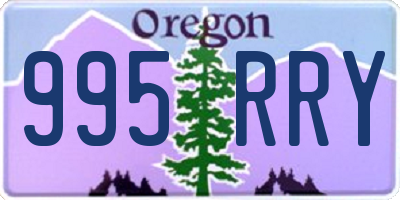 OR license plate 995RRY
