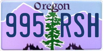 OR license plate 995RSH