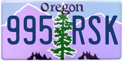 OR license plate 995RSK