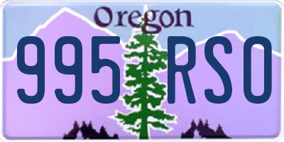 OR license plate 995RSO