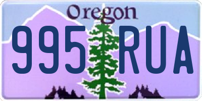 OR license plate 995RUA