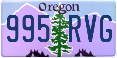 OR license plate 995RVG