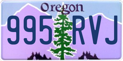 OR license plate 995RVJ